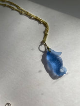 Indigo Seahorse Seaglass necklace