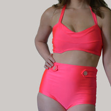 NELL SWEETHEART HALTER IN HOT CORAL