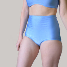 Basic high waist bikini bottom in periwinkle